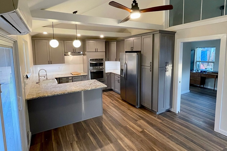 remodeled kitchen by creative property renewal - C shape counter - lightbox
