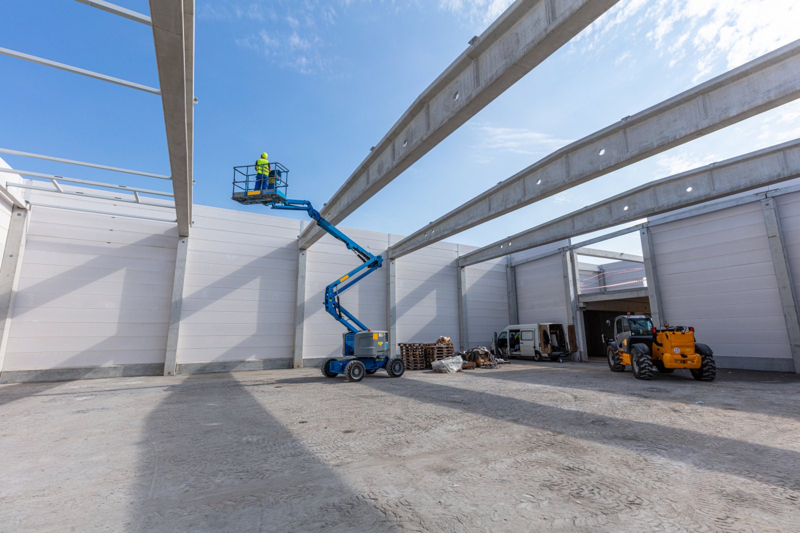 warehouse being built