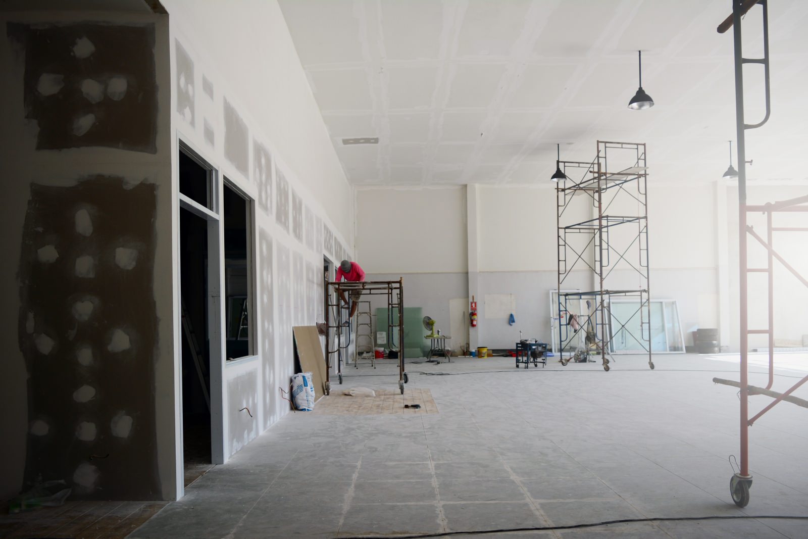 warehouse being built