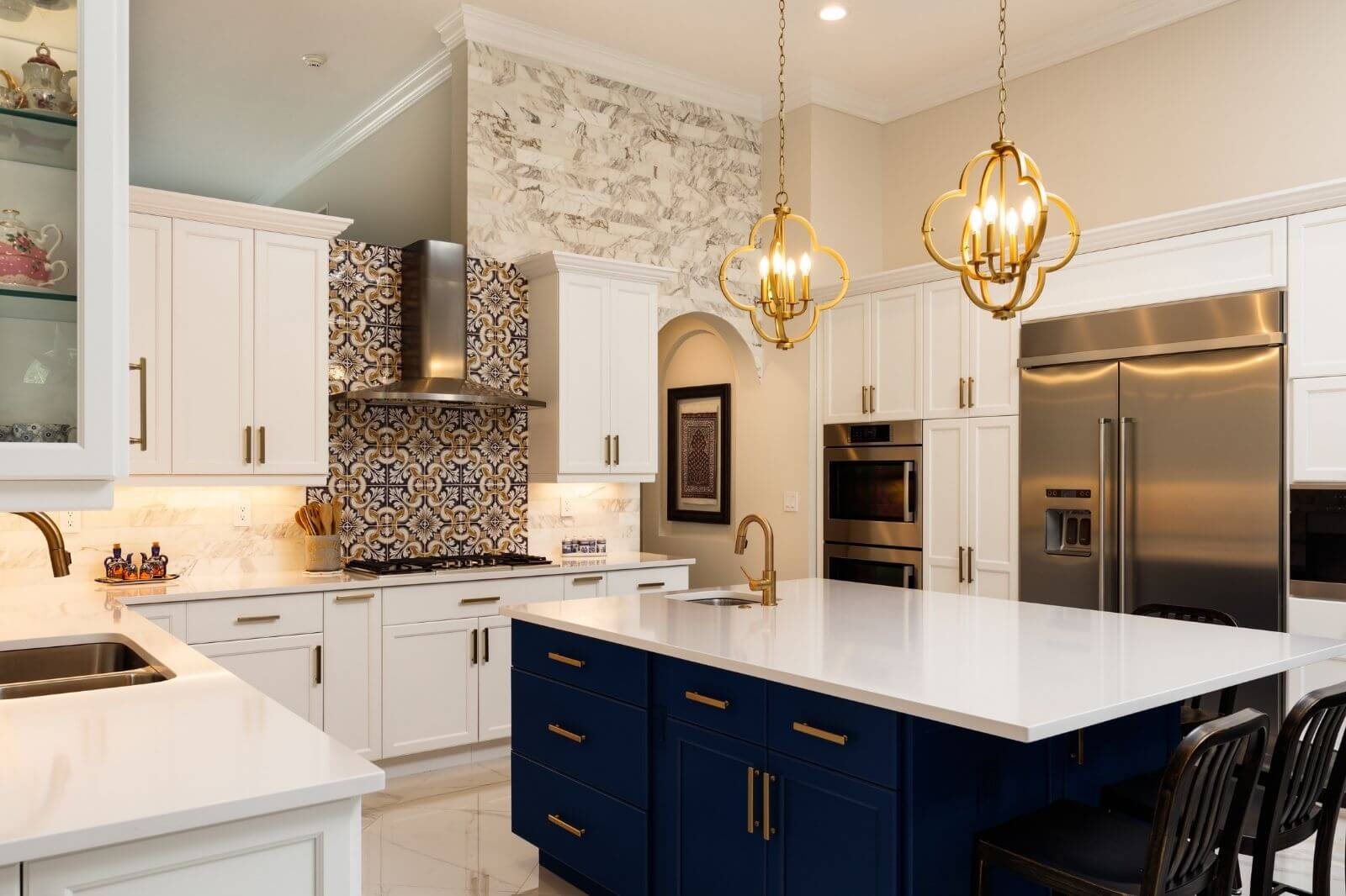 A newly renovated kitchen in Stockton, CA